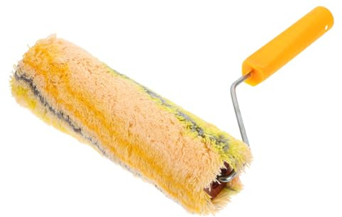 LIFKOME Long Pile Paint Roller Easy to Clean Multifunctional Paint Roller with Extended Cotton Thread for Rough Surfaces for Exterior Walls and Floors Application