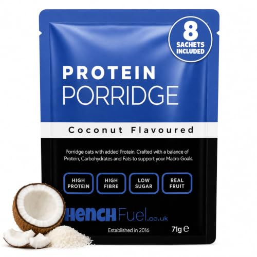 Protein Porridge - 22g Protein, Coconut Flavour, Low Sugar Breakfast | Made with smooth desiccated coconut and genuine flavouring, not the artificial aftertaste some protein products leave behind.