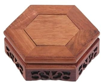 mjyyyds188 Supporto per Bonsai Base for Tavolo Intagliato con piedistallo in Legno di Sequoia, Base for teiera, Vaso, Decorazione for la casa