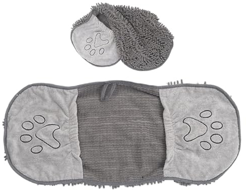 Toalla para Baño de Perros Microfibra Suave Absorbente y Portátil
