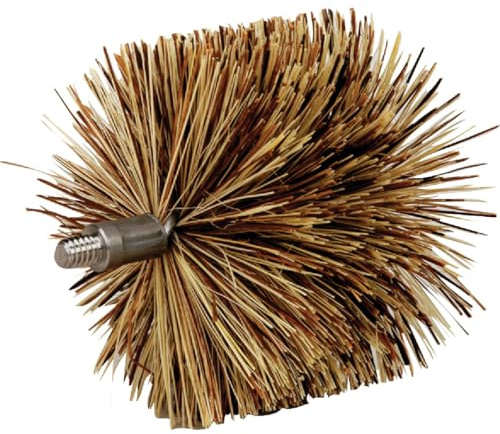 Meeco's Red Devil 84333 4 Round Fiberglass Pellet Stove Chimney Brush - Compact, Low-Profile Design for Angles & Bends Up to 90° (1/4-20 Thread)