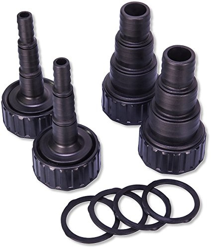 JBL Lot de 4 raccords de Tuyau + Joints pour clarificateur Pro Cristal UV-C