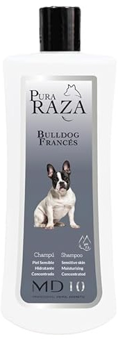 Hundeshampoo Gegen Juckreiz für Französische Bulldogge mit Vitamin D-Panthenol - Feuchtigkeitsspendend und Dermoschützend pH Neutral - Verhindert Schuppenbildung - 750ml - MD-10 COLLECTION