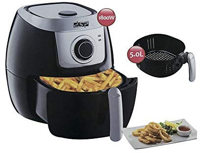 Trade Shop - FRIGGITRICE Aria ELETTRICA Calda INFRAROSSI Cottura Sana CESTELLO Grill 5L 1800W
