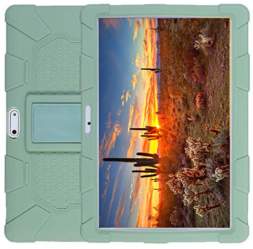AKNICI Étui à rabat avec support pour tablette Dragon Touch K10/M8 M10 Q10 Q10+ K5 K6 S10/MAIJEEP/Qimaoo K4 K6 Q10/Dragon Touch K10/TYD-107/TYD-108/HANWEIER/Huashetrade/SZWEIL/KK 107 - Matcha