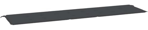 vidaXL Gartenbankauflage, Bankauflage Sitzkissen Outdoor, Polsterauflage Auflage für Gartenbank, Bankpolster Bankkissen, Schwarz 200x50x4cm Oxford-Gewebe