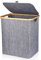 Aokyom Cesto de Ropa Sucia con Tapa,60L, Plegable, Lavandería, Organización de Juguetes, Rectangular, Gris