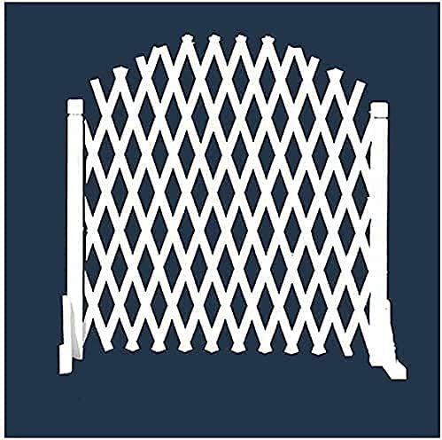 GXBCS Beeteinfassung Zaun Zierzaun Palisaden Für Garten Palisade Rasenkante Erweiterung Holzzaun, dekorativer Zaun Gartenumrandung 1030(Color:White;Size:160x90cm)