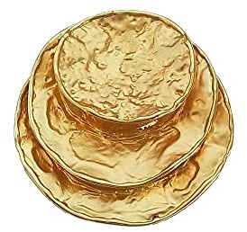 lordies Brosche Magnetbrosche Gold - Modern Textilschmuck für Herren und Damen
