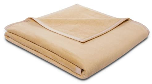 biederlack Wohndecke Cotton Sense Baumwolle beige Größe 150x200 cm