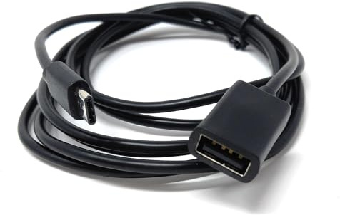DRUT 2m USB Type C Male Plug to USB Socket Extension Converter Cable Lead
