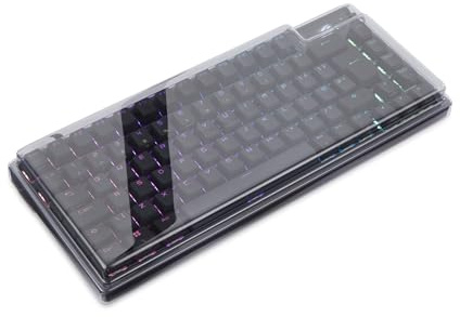 Decksaver cover for Republic of Gamers Azoth keyboard series - Smoked/clear protective lid, made in the UK - the gamers' choice for unbeatable protection