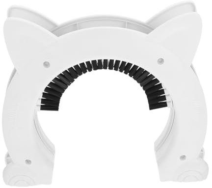 minkissy Katzenklappe Mit Bürstendesign Für Haustiertürrahmen Abs-Material Katzenklappe Mit Bürstenfunktion Für Kleine Hunde Und Katzen Haustierbedarf