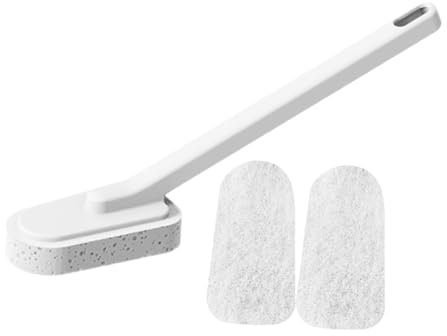 FRCOLOR Cepillo De Limpieza De Bañera Raspador De Limpieza Para Suelo De Bañño Accesorio De Hogar Limpiador De Bañño Duradero Cepillo Para Inodoro Práctico