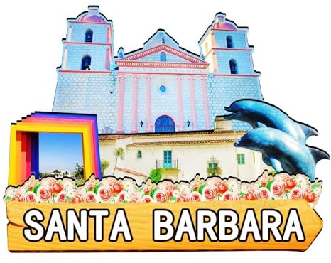 Orlaybar Santa Barbara California (CA) Amerika, dekorativer Magnet, 3D-Kühlschrank, Stadt, Reise, Souvenir, Touristengeschenke, handgefertigtes Handwerk, Kühlschrankmagnet, Heimdekoration -146