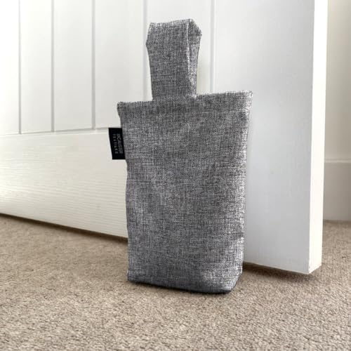 McAlister Textiles Lazio ungefüllter Türstopper Sack 21cm x17cm in Anthrazit Grau