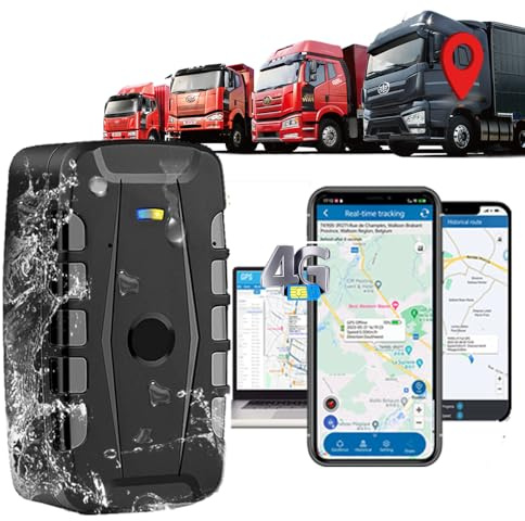 4G LTE GPS Tracker Auto Ohne ABO 20000mAh 150 Tage Standby GPS Tracker für Auto, LKWs IP67 wasserdicht, Echtzeit-Tracking Ortungsgerät mit Magneten Installation Kostenlose App TK918