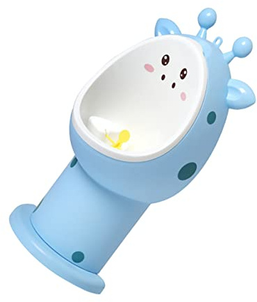 VICASKY Kindertoilette für Jungen Pp Material Höhenverstellbar mit Aufhängehaken und Geteiltem Design Niedliche Cartoon Form für Töpfchentraining | Tragbares Kinder Urinal, Leicht zu Reinigen, mit Windrad Anreiz für Jungen im Kleinkindalter