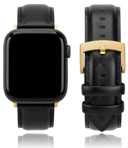 CORROPELLE Leder Uhrenarmbänder Kompatibel mit Apple Watch Armband 49mm 46mm 45mm 44mm 42mm 41mm 40mm 38mm, Eleganten Echte Leder Ersatz Armband für iWatch 11 10 9 8 7 6 5 4 3 2 1 Ultra3 2 1 SE3 2 1