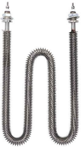 PerGar Tube Chauffant à Ailettes de Type W 380 V 3500 W, élément électrique de Chauffage à Ailettes en Acier Inoxydable pour Chauffage de Garage, Cuisinières à Gaz, Fours, Cuisson, (220V)