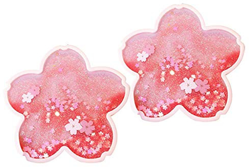 Sottobicchiere in vetro antiscivolo a forma di ciliegio con sottobicchiere a forma di fiore di ciliegio carino sottobicchiere da bere