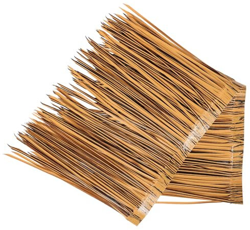 Toddmomy Pannello Di Paglia Artificiale Tetto Di Paglia Simulato Decorazione Per Giardino Per Paesaggi Copertura in Pe Manutenzione Resistente Al Sole Per Balconi e Parchi