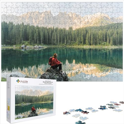 Multi-Foto Personalisiertes Puzzle für Erwachsene – Erzählen Sie Ihre Geschichte mit 1–3 Fotos. Puzzle selbst gestalten mit eigenem Bild (200/300/500/1000/1500/2000 Teile), personalisierte Geschenke