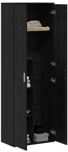 vidaXL Highboard 60 x 35 x 180 cm Engineered Wood Black oak