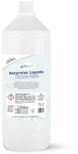 Detersivo Lavatrice Liquido Profumato 1 Litro Detersivo Bucato A Mano e Lavatrice Concentrato 20 Lavaggi Protegge e Cura i Tessuti (1 Pezzo, Bianco Latte)