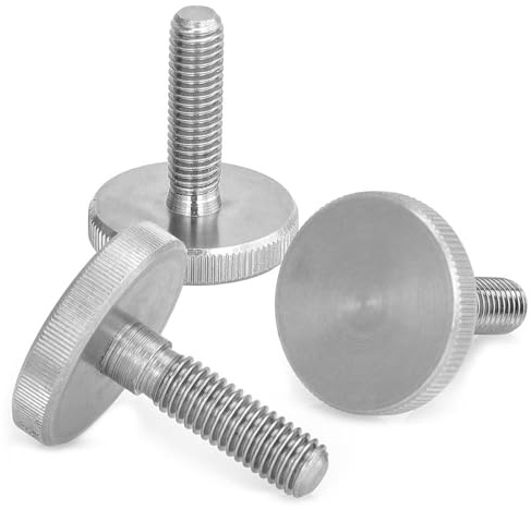 1 Stück Rändelschrauben M5x20 niedrige Form Schrauben mit Griff DIN 653 Edelstahl A1 WIBTEC®