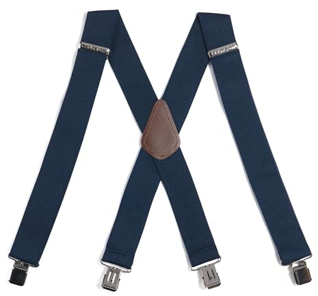 Carhartt Men's Rugged Flex Elastic Suspender, Navy, One Size