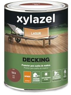 Xylazel Lasur Decking para suelo Teca, 4 L