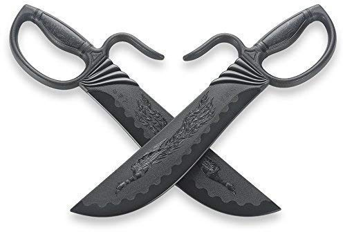 Playwell Black Polypropylene Plastic Pheonix Wing Chun Training Knives