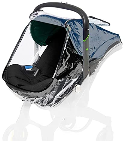 Cysocool Kinderwagen Regenverdeck fit Doona, Babyschale Regenschutz mit Verschließbares Kontakt-Fenster kompatibel mit Doona, Komfort, Transparent und Gute Luftzirkulation
