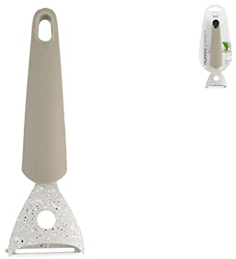 H&H 8018021 Pelapatate Ad Archetto, Acciaio/Inox, Antiaderente, Stone E Anico Antiscivolo