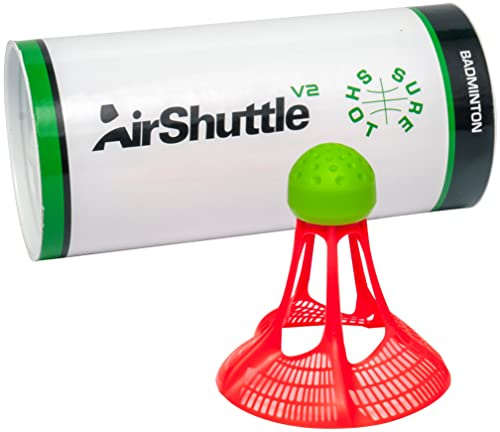 Sure Shot Unisex - Sure Shot Air Badminton Shuttle V2-pack med 3, röd, One Size UK