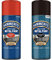 Hammerite Direct to Rust Metal Paint Aerosol Smooth Red Finish 400ML & Direct to Rust Metal Paint Aerosol with Hammered Black Finish, 400ml