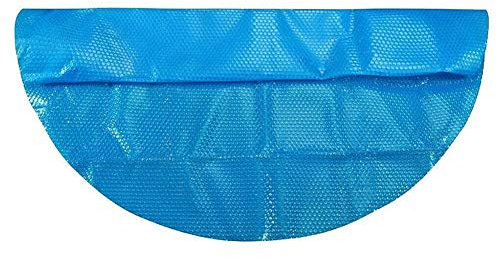 CNRTSO Couverture de Piscine Solaire de 3,6 m de diamètre avec Couverture de Matelas de Coeur Couverture à Bulles d'extérieur pour la Piscine Gonflable au-Dessus du Sol Bache Piscine