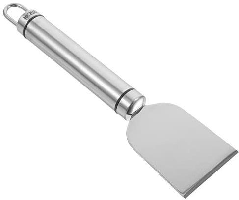 Anneome 2 Pcs Stainless Steel Kitchen Scrapers Heavy Duty Oil Scrapers for Cooktop and Griddle Maintenance Scraper Tool for Stovetops and Barbecue Grills