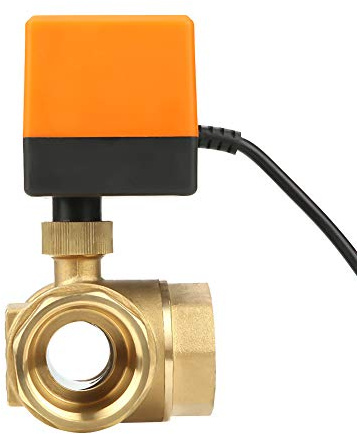 DC24V DN32 G1-1/4 Messing Motorisierter Kugelhahn 3-Wege Zur Energieeinsparung von Klimaanlagen