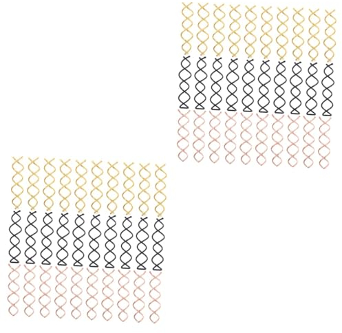 Didiseaon 60pcs Spiral Hairpins Braids Extensions Hair Clips Invisible Hair Pins