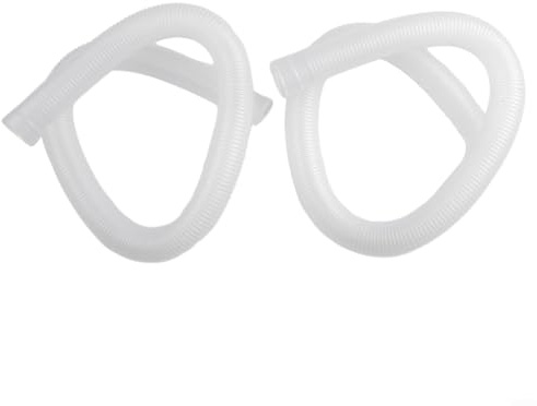 2 Ersatzschläuche für Pool von 3,2 cm, für Aufstell-Pool, Ersatzschlauch für Intex-Pumpe von 3,2 cm, Zubehör (weiß)