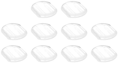 QUARKZMAN Protectores para Pendientes 40 unidades - Respaldo de Pendientes de Clip de Silicona Cojines para Pendientes de Clip (Transparente 15x12mm)