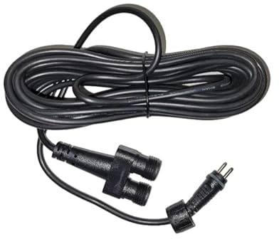 Generic 2 Way Splitter 7 Metre Extension Cable for 12 Volt Low Voltage 2 Pin LED Lights, Black, Ideal for Water Features, Ponds, Garden lighting etc