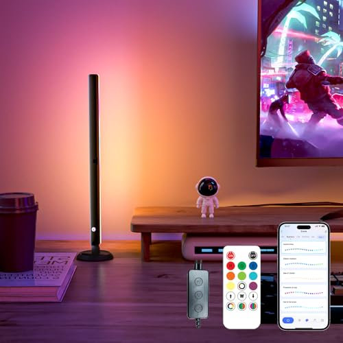 Sailsco Smart LED Lightbar, Retroiluminación de TV y Lámpara de Juego RGBIC Ambient Smart Sync con Música y Control por App