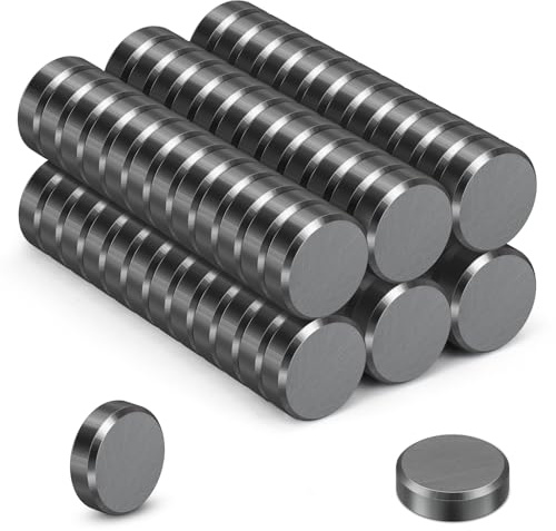 Wukong Ferrit Magnete Stark, 15×5mm | 75 Stück Starke Magnete Whiteboard, Kühlschrank Magneten für Magnettafel, Büro, Ausschreibung und Schule
