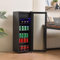 Merax Getränkekühlschrank, 128L Mini Kühlschrank mit 8L Gefrierfach, Kühlschrank Klein mit 4 Ablagen, Indoor Outdoor Klein Bierkühlschrank,perfekt für Zuhause/Küche/Bar/Büro, Schwarz