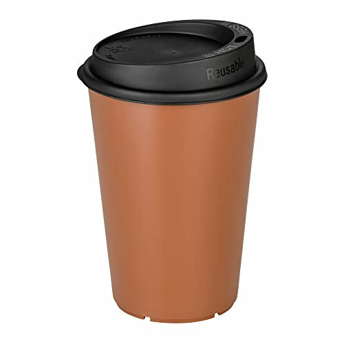 VEPATIM 50 Mehrweg Heißgetränkebecher Kaffeebecher Coffee to go inkl. Domdeckel - 400 ml