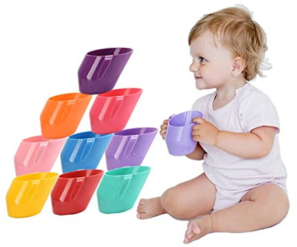 TOYANDONA Gobelet D'entraînement Pour Enfants 200ml Avec Double Poignée Et Bec Inclinable Tasse Portable Pour 'apprentissage De 'hydratation Menthe