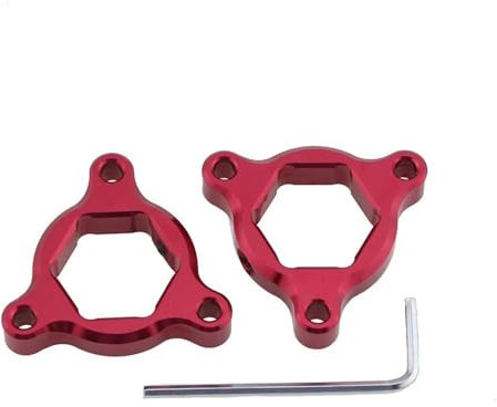 HUISI Passend for Federgabel-Vorspannungsversteller mit 14 MM, 17 MM, 19 MM und 22 MM Innendurchmesser.(17MM Red)
